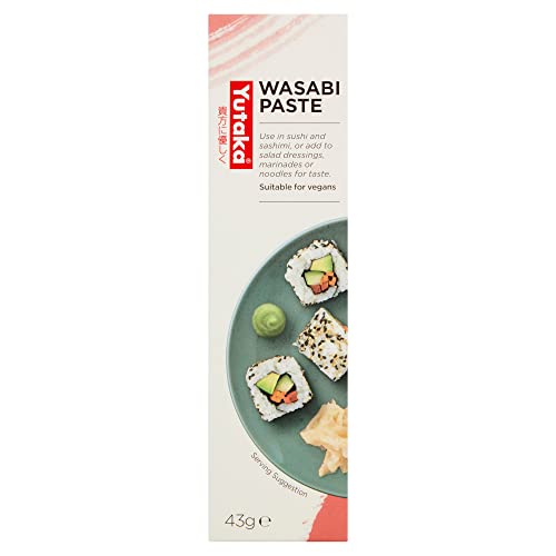 Yutaka Wasabi Paste 43g | Authentic Japanese Flavour Spicy & Pungent Vegan-Friendly Condiment for Sushi Sashimi Noodles Dressings Sauces & Marinades
