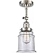 Innovations 201F-SN-G182-LED LED Semi-Flush Mount, Brushed Satin Nickel