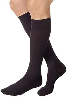 JOBST Relief Knee High 20-30 mmHg Compression Socks, Closed Toe, Black, Large Full Calf