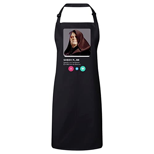 Tablier cuisine premium Palpatine en toile épaisse de qualité sith
