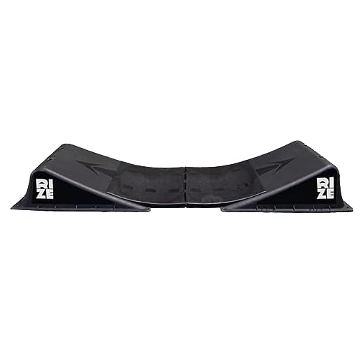 RIZE Bowlorama Ramp for Skateboards, BMX Bikes, Scooters, RC Cars - Portable Ramps for Kids & Teens, Boys & Girls - Mobile Street Skate Park w/Durable, Lightweight, Non-Slip Polymer Construction