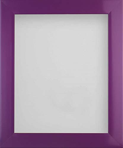 Frame Company Candy Range Purple Picture Photo Frame, A4 *Choice of Colours and Sizes* Fitted with Real Glass