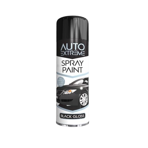 SDMAX All Purpose Black Gloss Spray Paint, Gloss Finish, Suitable for Wood, Metal, Plastic, and, Glass Surface, Easy and Quick Spraying, Interior and Exterior Usage, 250ML (1 Pcs)