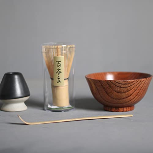 Matcha Ceremony Set Professional Fittings with Ceramic Bowl Multifunction Tools Matcha Whisk Teaspoon Sets, Style A/623