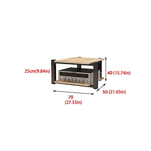 Soportes para altavoces modernos tipo rack de dos pisos y mueble de audio de piso 2