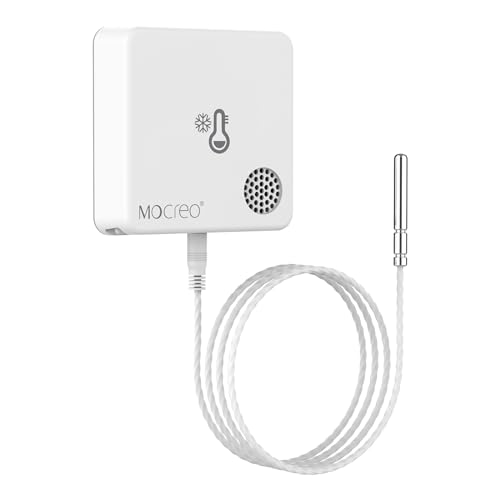 MOCREO ST10 Ultra Low Wireless Freezer Thermometer, -328°F to 392°F Temperature Alarm, Email & App Alert, Data Logging, No Subscription, for Lab Medical Vaccine Refrigerator (Hub Required)