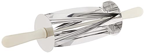 Ateco Stainless Steel Croissant Roller Cutter 15-inches long x 5-inches diameter by Ateco - Used condition - US$19.52