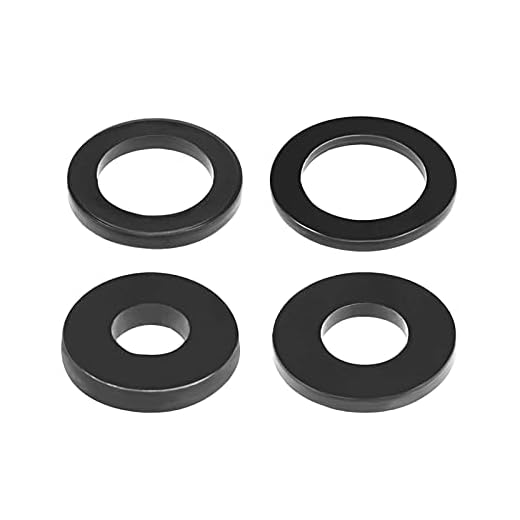Brickfästen 30 bitar av gummiplattbrickor 3-31 Mm innerdiameter 1,2-3,6 mm tjock 7-45 mm ytterdiameter brickor för kranrör Vattenslang Stark tätning
