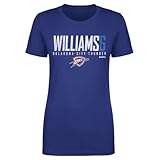 500 LEVEL Jaylin Williams Oklahoma City Thunder Shirt for Women - Jaylin Williams Oklahoma City Thunder Elite WHT (Royal Blue, Medium)