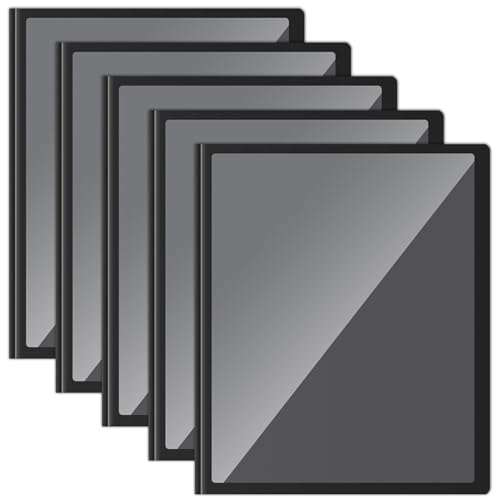 image for Chuangdi 50 Pcs Letter Size Clear Front Plastic Report Folders Report 