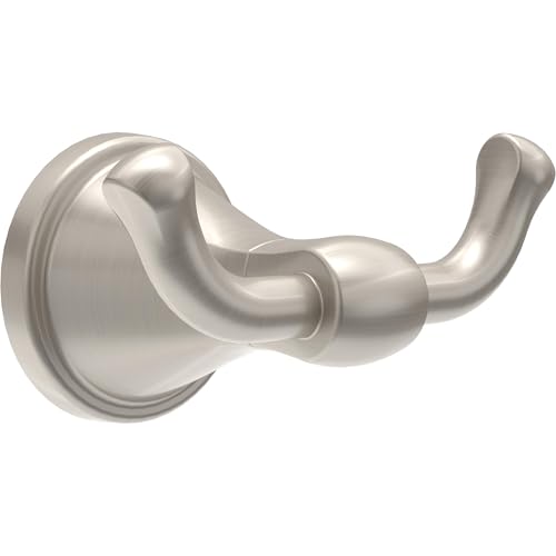 Delta Faucet Becker (1-Pack) Towel/Robe Hook for Bathroom SpotShield Brushed Nickel Wall Mounted BCK35-DN