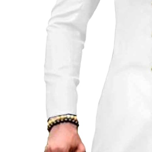 Men's Solid Color African Clothing Suit Jacket and Pants 2 Piece Set Outwear for Wedding4