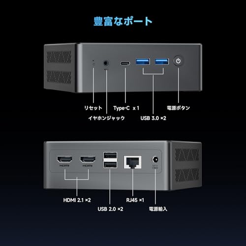 BMAX BMAX B4 Turbo 13thインテル Twin Lake-N150 16GB DDR4 2666MHz 1TB SSD mini pc の商品画像 3