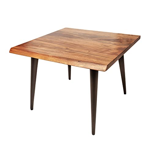 riess-ambiente.de Massiver Beistelltisch Organic Living 60cm braun Akazie Couchtisch Live Edge