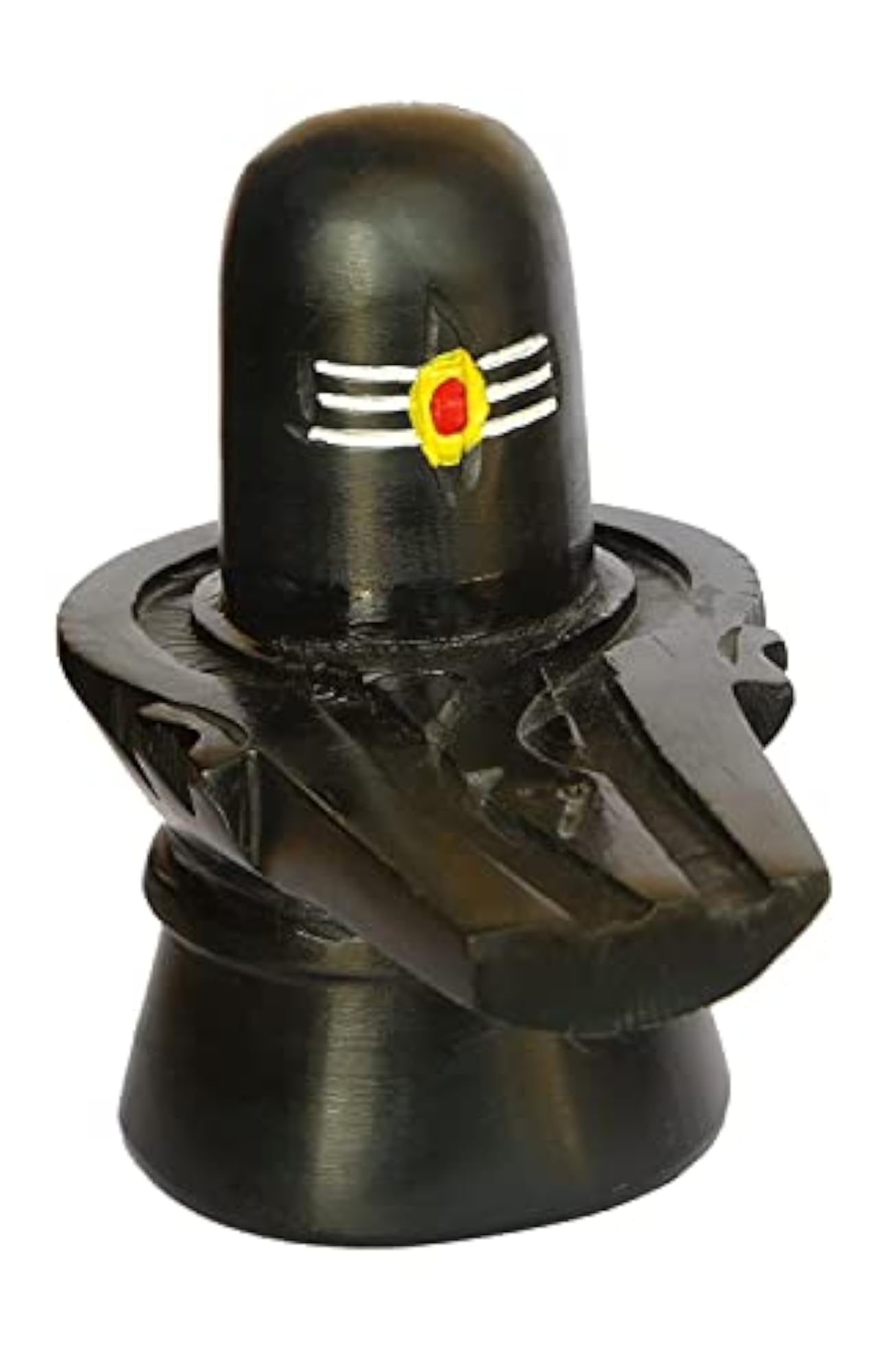 Handcrafted Tilak Black Shivling Idol Pooja God Statue