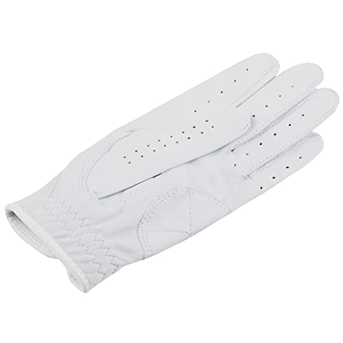 Gearx Women's All Sheep Skin Golf Gloves, White (Small(18), Ambidextrous) #TOP3