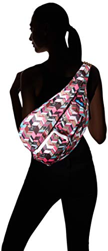 KAVU Original Rope Sling Pack with Adjustable Rope Shoulder Strap, Sunset Blocks - Thumbnail 2