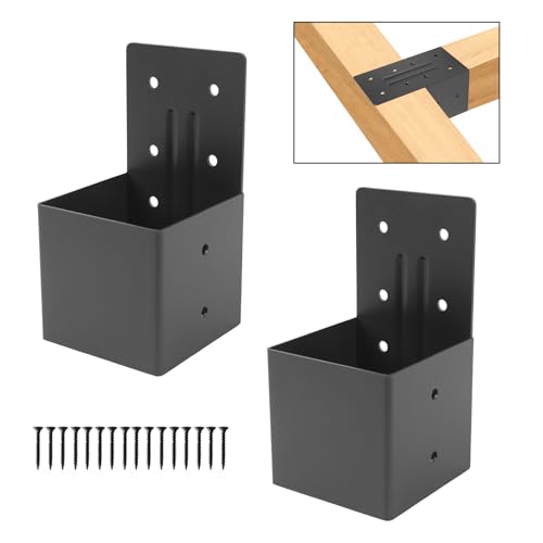 Pergola Rafter Brackets 2pcs,4x4(Actual3.6x3.6) for Beam DIY Connectors