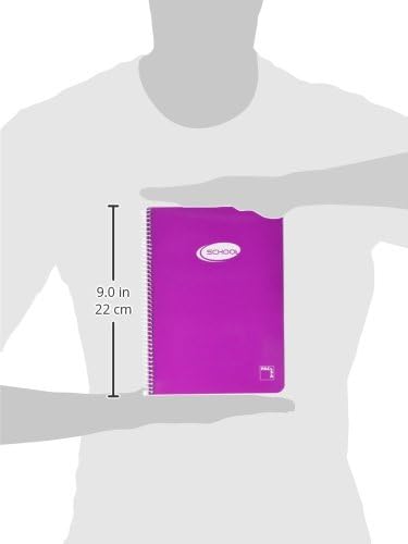 pacsa 16428 - Spiral Notebook, 80 Sheets, Assorted Color, 1 Piece - Image 3