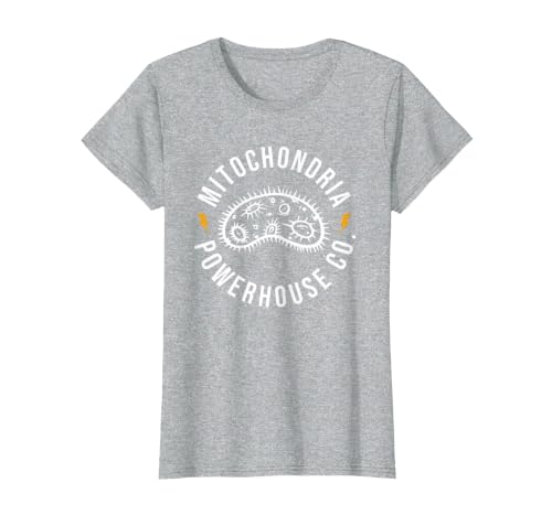 Mitochondria Powerhouse Co. T-Shirt, Women, Heather Grey, XX-Large