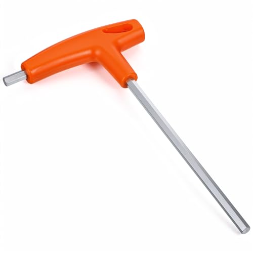 Zyghjort 6mm Allen Key Set Allen Wrench with T-Handle Grip Heavy Duty Hex Key Tool with Long Arm High Torque Perfect for Tight Spaces Home Improvement Bicycle Repair and Furniture Assembly