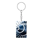 Jet Engine Keychain Personalized Photos Pendant Cratch-resistant Fashion Keychains Strong Hardness Antioxidant Gifts Chain for Men Women