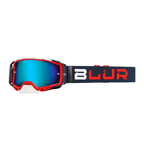 Blur B-40 Goggle Blue/Red With Radium Blue Lens
