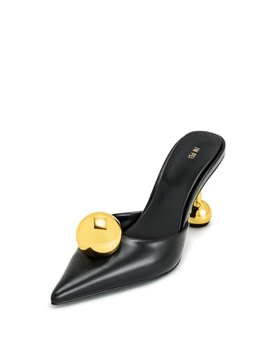 JW PEI Women's Sofia Sphere Heel Mules - Black