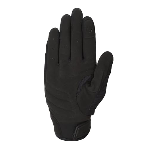 Image of Royal Enfield Urban Hustler V2 Riding Gloves 100% Polyester Air Mesh for Ventilation | TPR Knuckle Protectors | Microsuede Grip Patch | Poly Stretch Fabric for Better Flexibility Black 2XL 24CM