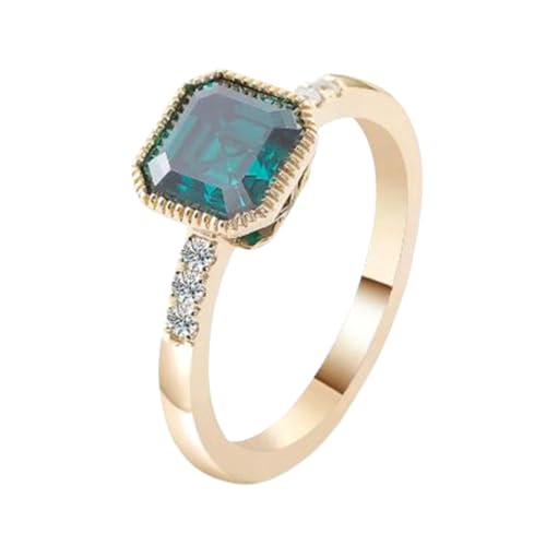 Bague moissanite et argent 925 plaqué or 14k pour femme RNG-1547