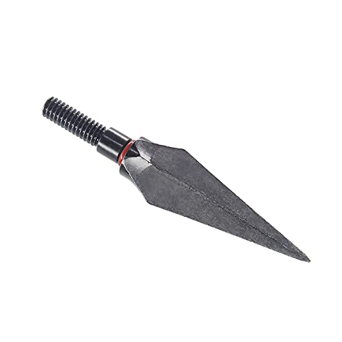Traditional Bow Hunting Broadheads 150 Grains 100 Grains 12Pk One-Piece Broad Head,Archery Target Tip, Arrow Heads,Archery Field Points (100 Grains-Black 12 Pk) #TOP17