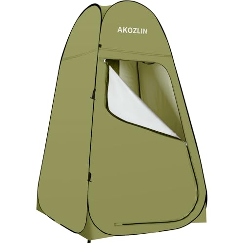 AKOZLIN Portable Pop Up Shower Tent Instant Privacy Dressing Changing Shelters - Thumbnail 6