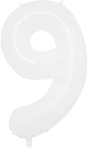 Miniatura 6 de Globos de helio de papel de aluminio de 32 pulgadas con números blancos de 0, 1, 2, 3, 4, 5, 6, 7, 8, 9, decoración de fiesta de cumpleaños, baby