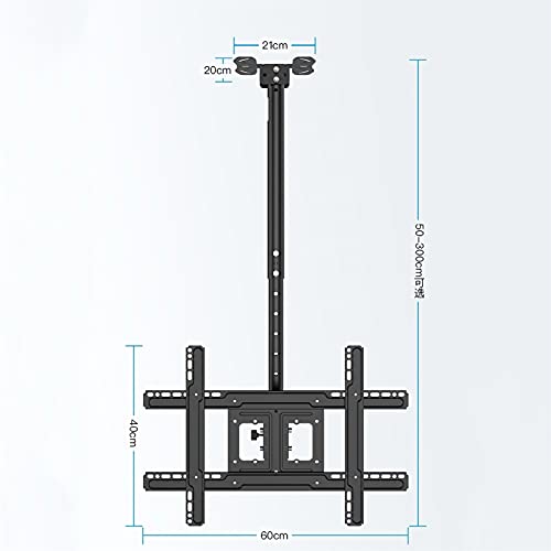 Support TV mural et plafond anti-reflet rotation 32 à 65 - 3