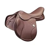 Brown Leather Deep Seat English Saddle