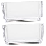 ULTECHNOVO Transparente Teebeutel Aufbewahrungsbox Kunststoff Schreibtisch Organizer Große Kapazität für Home Office Küche Vielseitige Aufbewahrungsbox für Teebeutel, Süßigkeiten und Snacks, Set