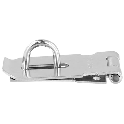 Image of 15pcs 3 Inch Stainless Steel Packlock Clasp Hasp Lock Latch, Pad Lock Latches with 120 Screws, Door Padlock for Boxes, Door