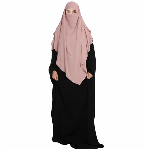 Muslim Women Prayer Hijab 1PC Long Khimar Niqab Islamic Prayer Garment Scarf Wrap Ramadan Eid Hijab for Women2