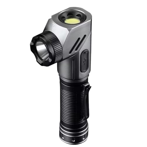 Lampe de poche magnétique rechargeable 90 degrés pour travail extérieur