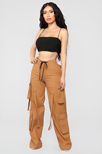Image of KOTTY Women's High Rise Relaxed || Straight || Joggers Fit Cargo's for Pants || Trousers