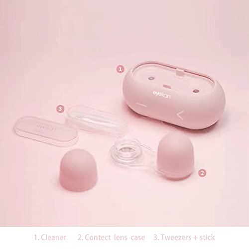 Mini Ultrasonic Contact Lens Cleaner Machine,Recharged Contact Lens Washer -Daily Care Cleaning Device For Soft Lens, Hard Lens, Contact Lens, Colored Lens, Rgp Lens & Ok Lens (Pink) #TOP4