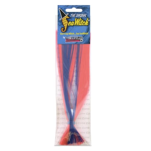 C&H Lures Sea Witch Saltwater - Fishing Lure Nylon Skirt Pink/Blue 1 oz