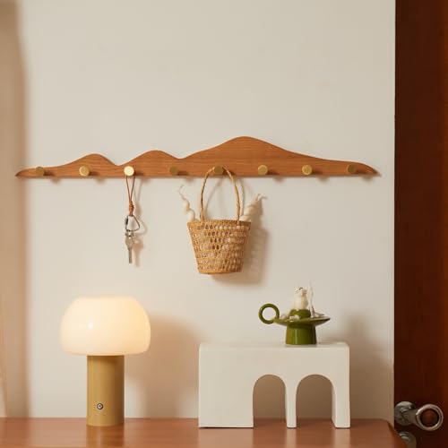 THFLSTR Wall Coat Rack, Cherry Wood, 8 Hooks by THFLSTR - Used condition - Image 6