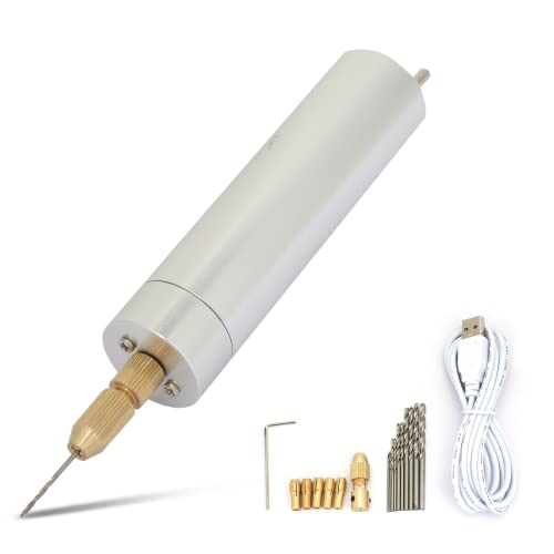Mini Kit de Herramientas Rotativas, Amoladora Eléctrica con Cable, Lijadora, Juego de Bolígrafos, Herramienta Eléctrica Multiusos de Aleación de Aluminio para Bricolaje Y Manualidades, Alimentado por