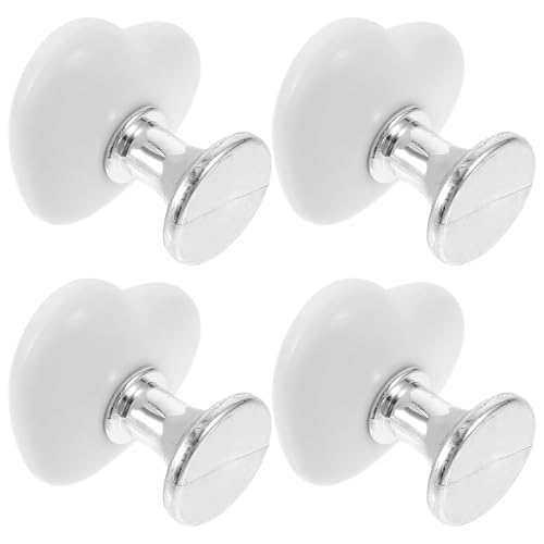 Yardenfun 4 Piezas Accesorios Baño Botones Cisterna Inodoro con Diseño Corazón Asistente Pulsador Fácil de Instalar para Tanque Sanitario Elegante y Duradero