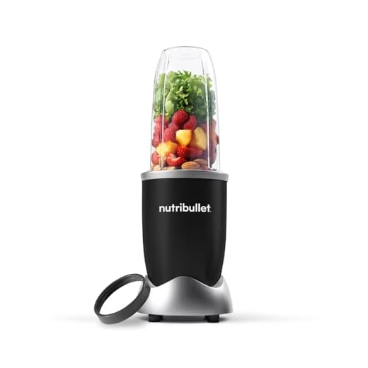 NutriBullet Pro NB904B, 900 watt vermogen, eenvoudig en snel in gebruik, compact, gemakkelijk te reinigen, met 700 ml beker, smoothiemixer, smoothiemaker, elektrische mixer, basispaket, zwart
