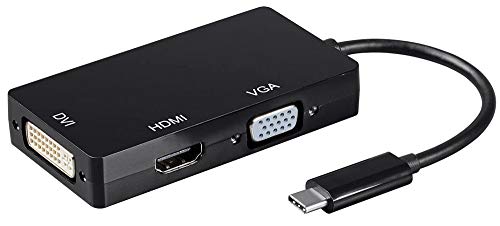 Monoprice USB-C to USB 3.0 A X3 + USB 3.0 A(BC1.2) | Aluminum Alloy, Nickel Plated Connector - Consul Series