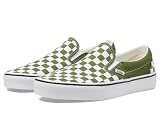 Vans Unisex Classic Slip-On Checkerboard Color Theory Checkerboard Pesto 10.5 M