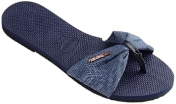 Havaianas Women's You St. Tropez Shine Flip Flop Sandal, Navy Blue, 5-6 | Image 3