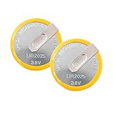 LIR2025 Wiederaufladbare Batterie, 2 Stück, kompatibel mit BMW 3 5 7 X3 X5 E46 E38 E39 E53 E60 E61 E83, Auto Fernbedienung Schlüssel